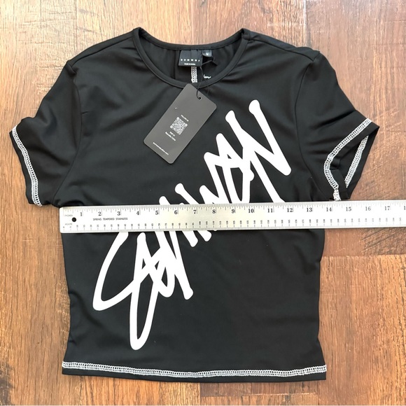 SUMWON for SHEIN fitted short sleeve top, size M, NWT - Picture 5 of 9